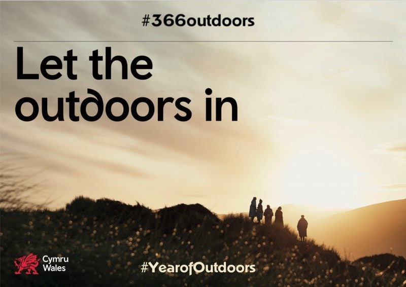 Wales marketing campaign, 2020 will be the year of Outdoors. Year of Outdoors will celebrate Wales' outstanding natural landscapes which are alive with world-leading adventure and a distinctive, contemporary culture.